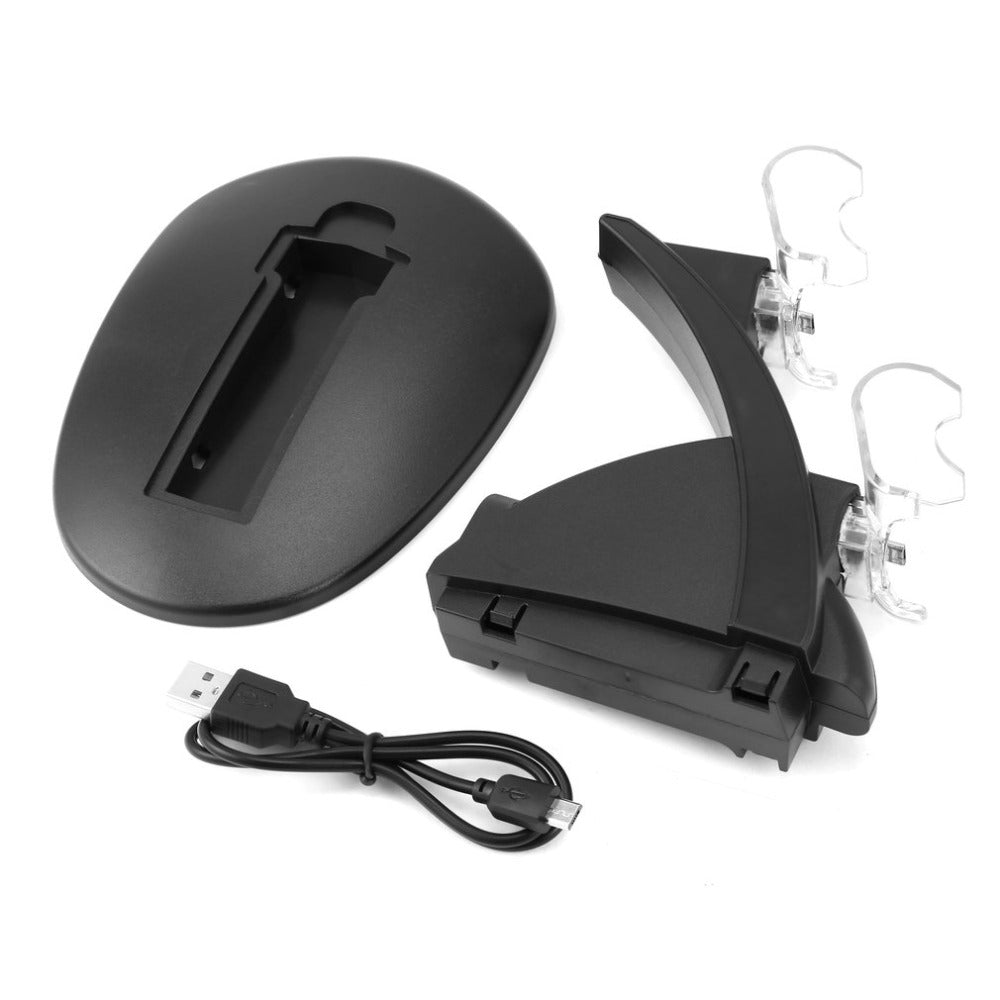 For Playstation PS4 Dual Controller Charger Dock Stand Gamepad Charging Station with LED Indicators For Playstation PS4 Dual Controller Charger Dock Stand Gamepad Charging Station with LED Indicators